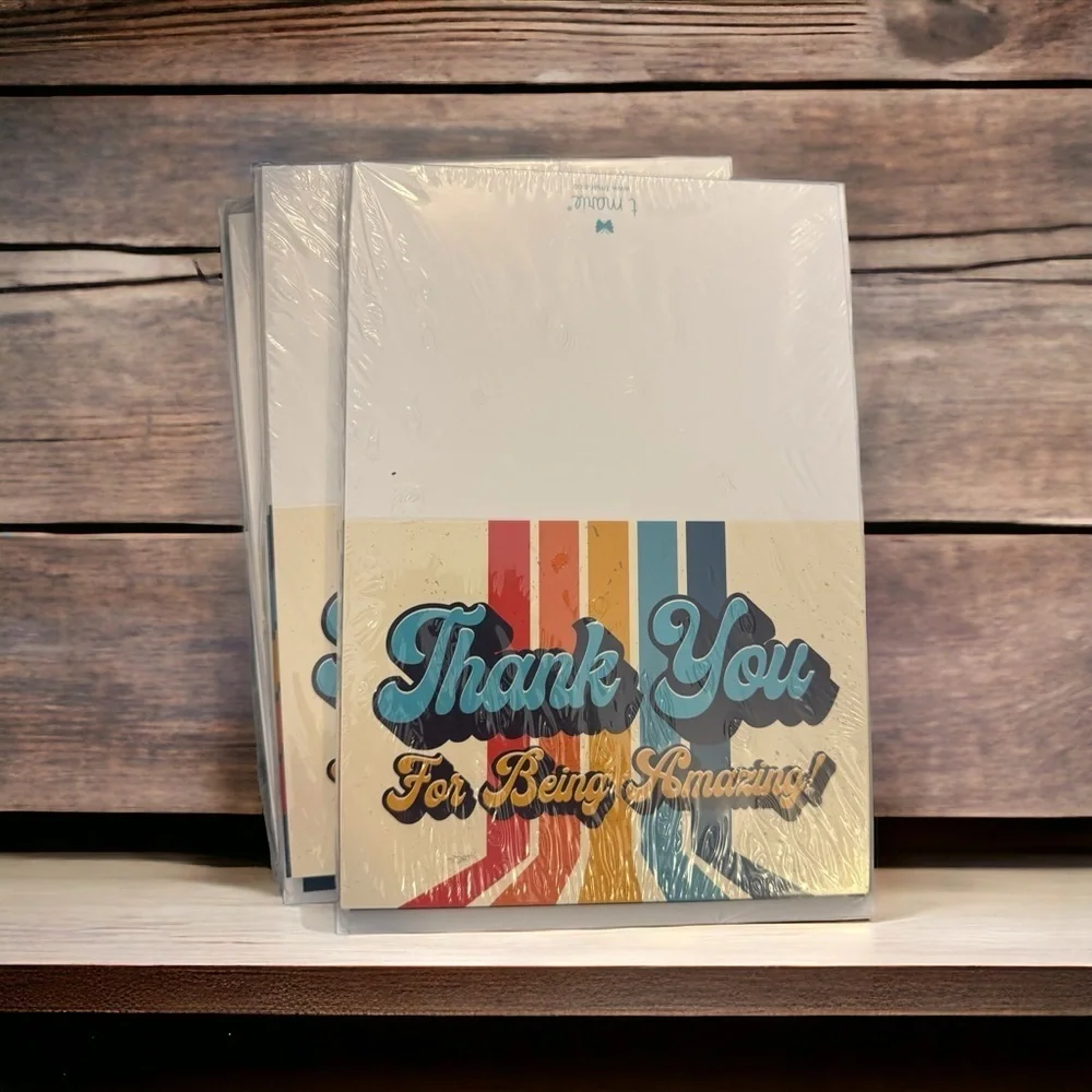 NWT T Marie 24 Retro Appreciation Cards + Envelopes